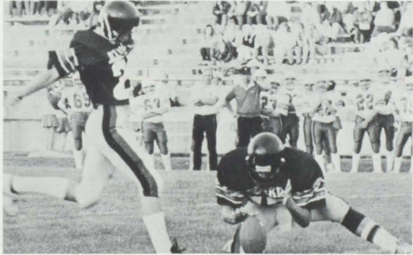 Team huddle during practice